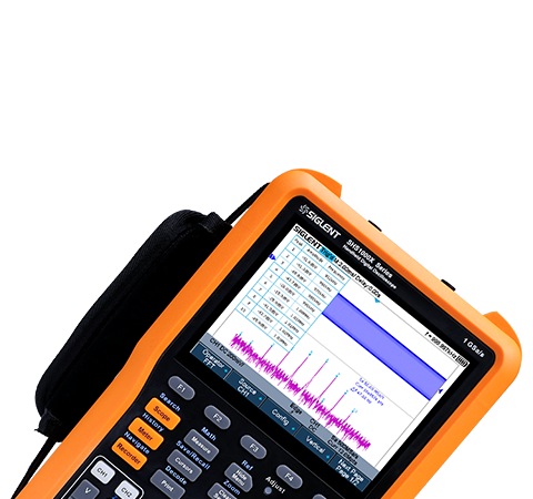 SHS1000X handheld oscilloscope front-panel operation
